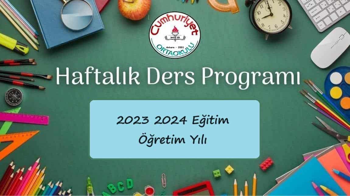 2023 2024 Ders Programımız